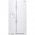 Whirlpool - 24.6 Cu. Ft. Side-by-Side Refrigerator with Water and Ice Dispenser - White