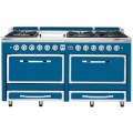 Viking - Tuscany 7.6 Cu. Ft. Freestanding Dual Fuel Convection Range - Alluvial Blue