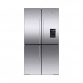 Fisher & Paykel - 36-In 18.9 cu ft Freestanding Quad Door Refrigerator in Stainless Steel - Stainless steel
