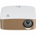 LG - MiniBeam 720p Wireless DLP Projector - Brown/white