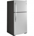 GE - 19.2 Cu. Ft. Top-Freezer Refrigerator - Fingerprint resistant stainless steel