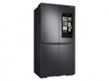 Samsung - 23 cu. ft. 4-Door Flex™ French Door Counter Depth Refrigerator with WiFi, Beverage Center and Dual Ice Maker - Fingerprint Resistant Black Stainless Steel