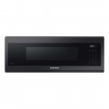 Samsung - 1.1 cu. ft. Smart SLIM Over-the-Range Microwave with 550 CFM Hood Ventilation, Wi-Fi & Voice Control - Black stainless steel