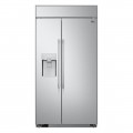 LG - 25.6 cu ft Side-by-Side Refrigerator with Smart Wi-Fi - Stainless steel