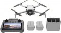DJI - Geek Squad Certified Refurbished Mini 4 Pro Fly More Combo Plus Drone and RC 2 Remote Control with Built-in Screen - Gray