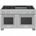 Thermador - ProGrand 10.6 Cu. Ft. Freestanding Double Oven Dual Fuel LP Convection Range with Self-Cleaning - Stainless Steel