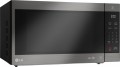 LG - 2.0 Cu. Ft. Family-Size Microwave - Black stainless steel