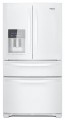 Whirlpool - 24.5 Cu. Ft. 4-Door French Door Refrigerator - White