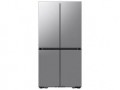 Samsung - Bespoke 23 cu. ft. Counter Depth 4-Door French Door Refrigerator with AI Hybrid Cooling & Beverage Center™ - Stainless Steel