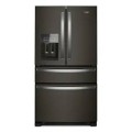 Whirlpool - 24.5 Cu. Ft. French Door Refrigerator with Two-Tier Freezer Storage - Fingerprint Resistant Black Stainless