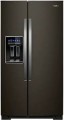 Whirlpool - 28.4 Cu. Ft. Side-by-Side Refrigerator with In-Door-Ice Storage - Black Stainless Steel