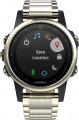 Garmin - fēnix® 5S Sapphire Smartwatch 42mm Fiber-Reinforced Polymer - Champagne with Metal Band