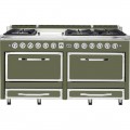 Viking - Tuscany 7.6 Cu. Ft. Freestanding Dual Fuel Convection Range - Cypress Green