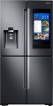Samsung - Family Hub 28 Cu. Ft. 4-Door Flex French Door Refrigerator - Fingerprint Resistant Black Stainless Steel