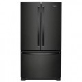 Whirlpool - 20 cu. ft. French Door Refrigerator with Counter Depth Design - Black