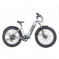 GoTrax - Tundra Step Thru Ebike w/ 43 mile Max Operating Range and 20 MPH Max Speed - Silver