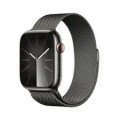 Apple Watch Series 6 (GPS + Cellular) 44mm Graphite Stainless Steel Case with Graphite Milanese Loop - Silver