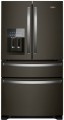 Whirlpool - 24.5 Cu. Ft. 4-Door French Door Refrigerator - Black Stainless Steel