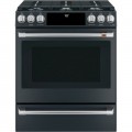 Café - 5.6 Cu. Ft. Self-Cleaning Slide-In Gas Convection Range, Customizable - Matte Black