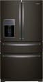 Whirlpool - 26.2 Cu. Ft. 4-Door French Door Refrigerator - Black stainless steel