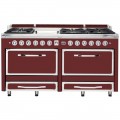 Viking - Tuscany 7.6 Cu. Ft. Freestanding Dual Fuel Convection Range - Reduction Red