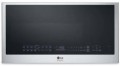 LG - 1.7 Cu. Ft. Convection Over-the-Range Microwave with Sensor Cooking and Air Fry - PrintProof Stainless Steel