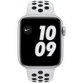 Apple Watch Nike SE (GPS) 40mm Silver Aluminum Case with Pure Platinum/Black Nike Sport Band - Silver