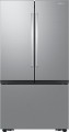 Samsung - 27 cu. ft. 3-Door French Door Counter Depth Smart Refrigerator with Dual Auto Ice Maker - Stainless Steel