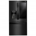 LG - 27.5 Cu. Ft. French Door-in-Door Smart Wi-Fi Enabled Refrigerator - Matte Black Stainless Steel
