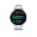 Garmin - Forerunner 965 GPS Smartwatch 47 mm Fiber-reinforced polymer - Titanium/Whitestone