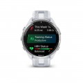 Garmin - Forerunner 965 GPS Smartwatch 47 mm Fiber-reinforced polymer - Titanium/Whitestone