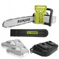 Sun Joe - 24V-X2-CS16 48-Volt iON+ Cordless Chain Saw Kit - Green