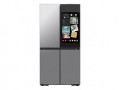 Samsung - Bespoke 29 Cu. Ft. 4-Door Flex French Door Smart Refrigerator with AI Family Hub+ and AI Vision Inside - White Glass