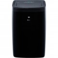 LG - 450 Sq. Ft. Smart Portable Air Conditioner with 12,000 BTU Heater - Black