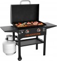 Blackstone - Original 28 In. 2-Burner Outdoor Griddle with Hood - Black