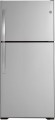 GE - 17.5 Cu. Ft. Top-Freezer Refrigerator - Fingerprint resistant stainless steel