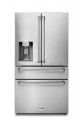 Thor Kitchen - 21.6-cu ft Professional French Door Refrigerator with Ice and Water Dispenser, Counter Depth - Stainless steel