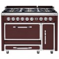 Viking - Tuscany 6.2 Cu. Ft. Freestanding Double Oven Dual Fuel True Convection Range - Kalamata Red
