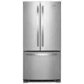 Whirlpool - 22 cu. ft. French Door Refrigerator with Humidity-Controlled Crispers - Stainless Steel