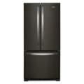 Whirlpool - 22 cu. ft. French Door Refrigerator with Humidity-Controlled Crispers - Black Stainless Steel