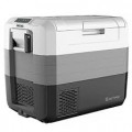 Costway - 70 Quart Portable Electric Car Cooler Refrigerator Compressor Freezer for RVs Camping - White/Gray/Black