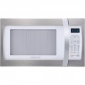 Farberware - Professional 1.3 Cu. Ft. Mid-Size Microwave - Platinum white