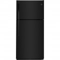 GE - 18.2 Cu. Ft. Top-Freezer Refrigerator - Black