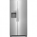 Frigidaire - 22.2 Cu.Ft. Counter-Depth Side-by-Side Refrigerator - Stainless steel