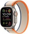 Apple Watch Ultra 2 (GPS + Cellular) 49mm Titanium Case with Orange/Beige Trail Loop - S/M - Titanium