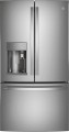 GE Profile - 22.1 Cu. Ft. French Door Counter-Depth Smart Refrigerator with Keurig K-Cup Brewing System - Fingerprint resistant stainless steel