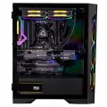 CLX - SET Gaming Desktop - AMD Ryzen 7 7700X - 32GB Memory - NVIDIA GeForce RTX 4070 - 1TB NVMe M.2 SSD + 4TB HDD - Black