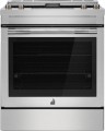 JennAir - RISE 6.2 Cu. Ft. Downdraft Slide-In Electric Convection Range with Dual-Choice Element - Stainless Steel