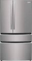 Frigidaire - Gallery 27.2 Cu. Ft. 4-Door French Door Refrigerator with Door-Edge Water Dispenser - Stainless Steel