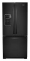 Whirlpool - 25 cu. ft. French Door Refrigerator with External Ice and Water Dispenser - Black--6580960